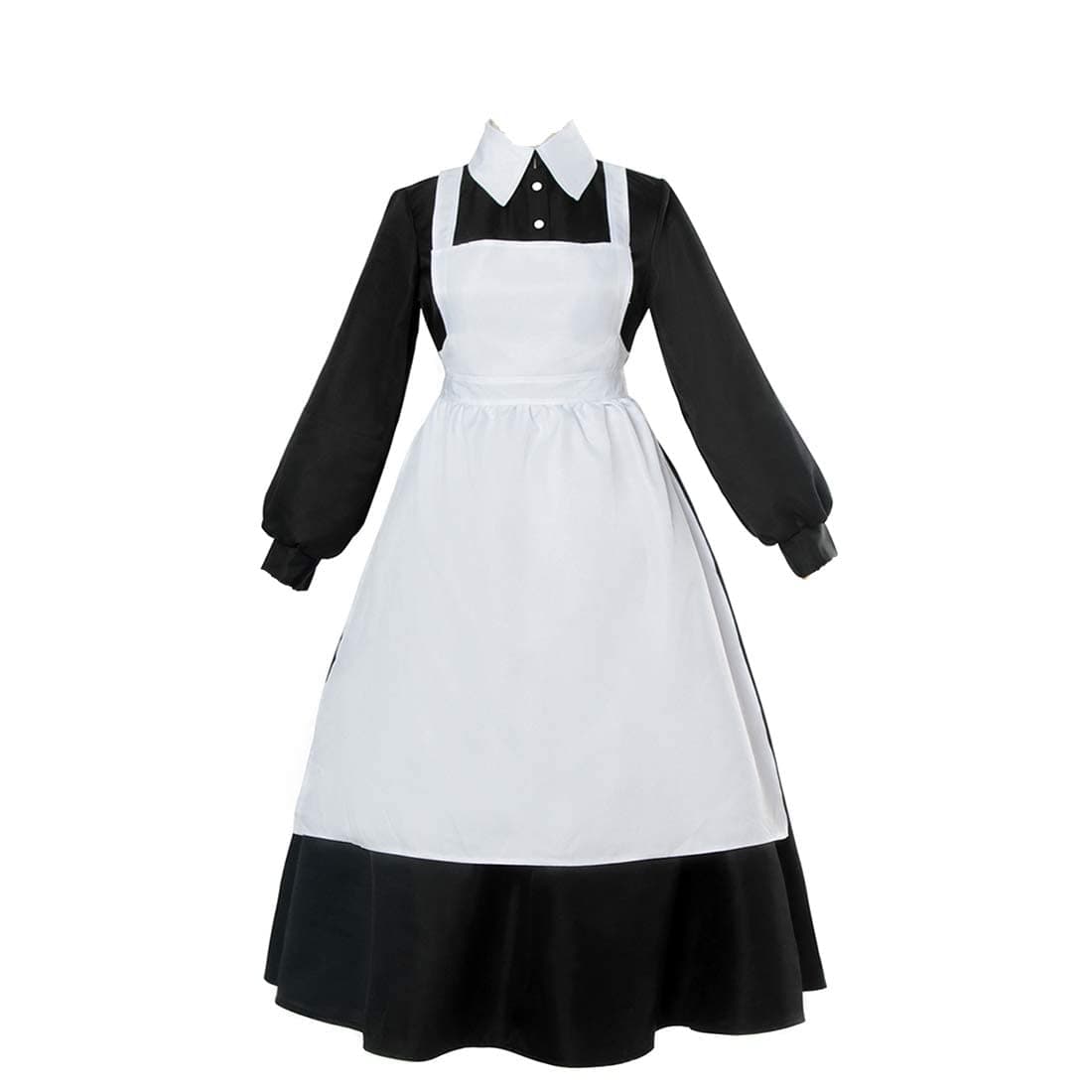 DUNHAO COSAnime Women's The Promised Neverland Isabella Krone Cosplay Maid Dress Costume