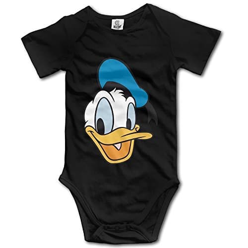 Zhanzy Donald Duck Baby's Boys Girls Kids Creeper Romper Bodysuits Jumpsuits Size 12 Months US Black