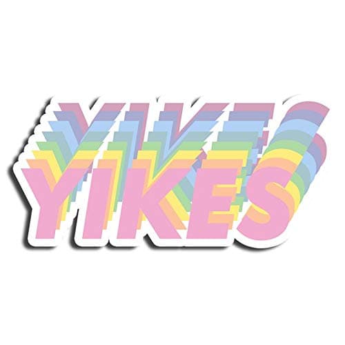 Yikes Sticker Word Stickers Waterbottle Sticker Tumblr Stickers Laptop Stickers Vinyl Stickers