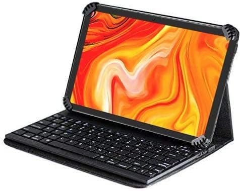 NavitechFolding Leather Folio Case & Stand With Bluetooth Keyboard Compatible With Cheerjoy 10 Inch Tablet