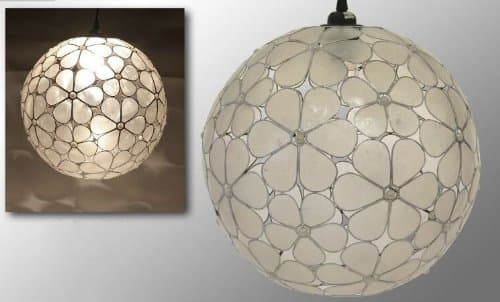 Exclusivas Camacho Mother-Of-Pearl, Size 40 x 40 cm Lamp hmax: 163 cm [Energy Class A+]