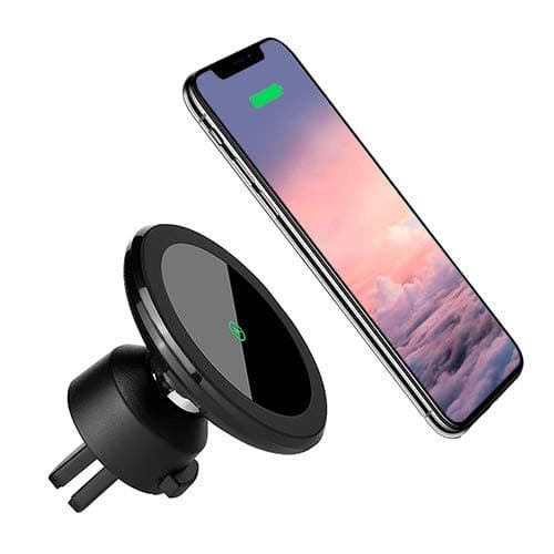 Wireless Car Charger Mount Magnetic Phone Holder, Qi 10W Fast Charging Pad, Dashboard & Windshield Car Mount Charger for iPhone X, 8/8 plus, Samsung S7/S8+/Note 7 & Qi Enabled Devices