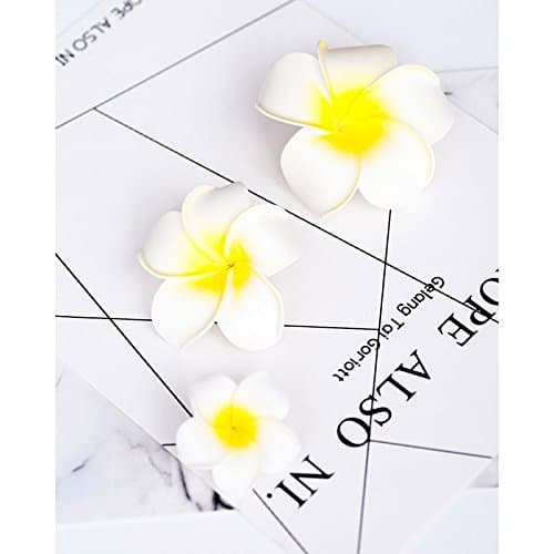 (3 pack) hair accessories bridal headdress flower seaside resort frangipani hairpin side folder hair clip barrette head