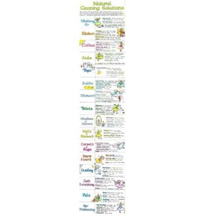 [ NATURAL CLEANING SOLUTIONS CHART ] By Cook, Liz ( AUTHOR ) Nov-1999[ Wallchart ]