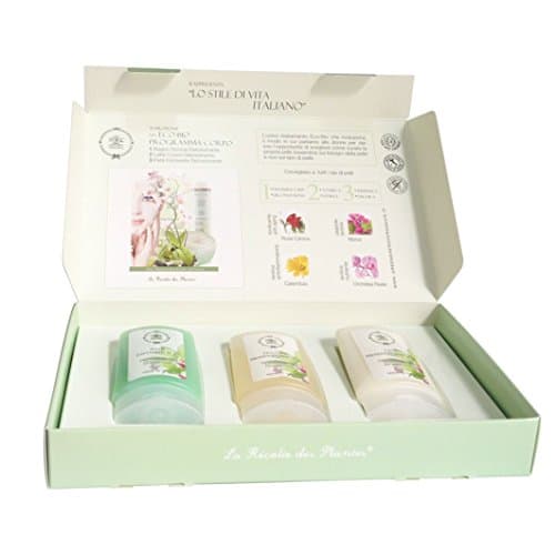 Body Rituals Kit - La Recolte Des Plantes (Certified Organic Body Wash, Body Lotion & Body Scrub) 3.0 Fl Oz Made in Italy