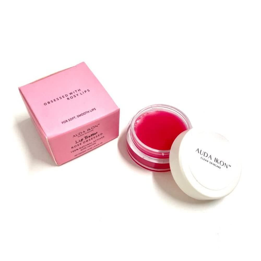 auda ikon lip butter balm mask | rose obsessed | 10 gram | vegan & 100% natural actives