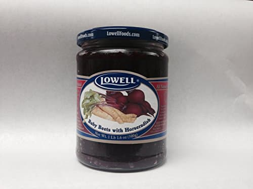Lowell Foods Baby Beets with Horseradish 500g (1lb 1.6oz) Pack of 2