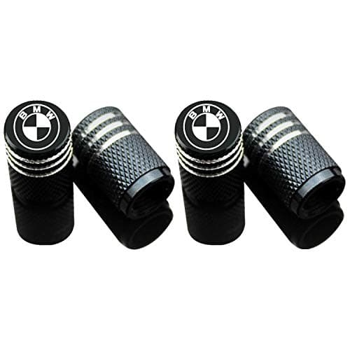 Car Tire Air Valve Caps- Auto Wheel Tyre Dust Stems Cover with Logo Emblem Waterproof Dust-Proof Universal fit for Cars, SUV, Truck, Motorcycles 4 Pieces