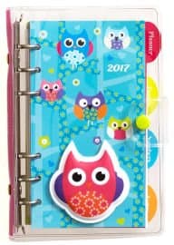 2017 Puffy owls Vinyl Organizer Weekly Engagement Calendar/Planner