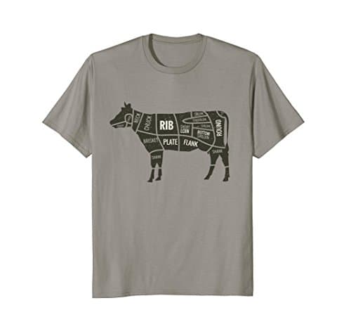 Meat Lover Cow Meat Butcher TShirt Tee Shirt Carnivor Gift T-ShirtOEKO-TEX STANDARD 100
