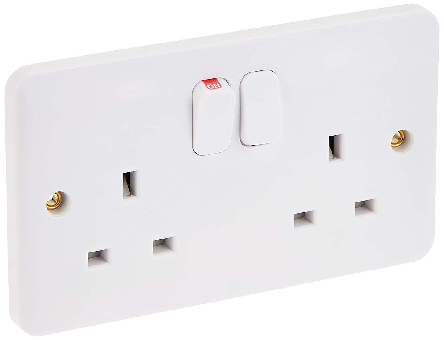 Schneider Electric Lisse, 2 Gang, Socket, 13 A, Lisse - Switched Socket - without instructions - 13 A - 230 V - 2 gangs-white, GGBL3020NIS