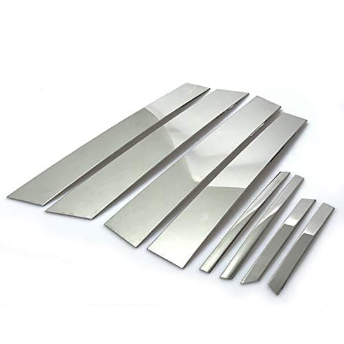 8Pcs Chrome Plated Stainless Steel Window Door Pillar Post Trims Fit for 2006-2011 Honda Civic Sedan 4DR