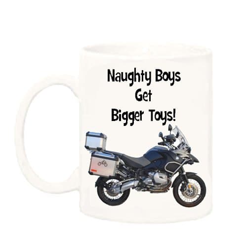 BMW R1200GSA Motorcycle Mug (Bigger Toys!)