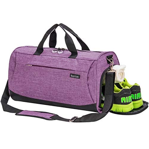 Sports Small Gym Bag for Men and Women Travel Duffel Bag Workout Bag with Shoes Compartment&Wet Pocket