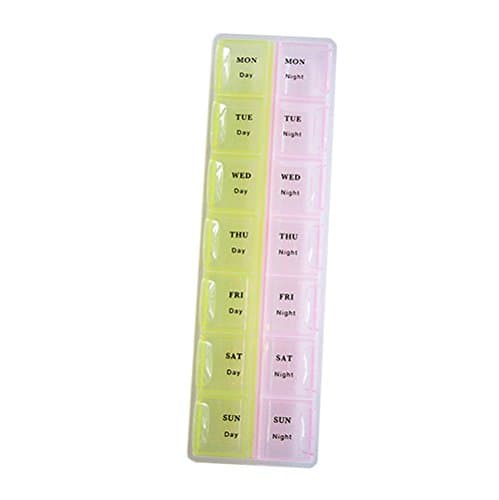 Weekly DAY/NIGHT Pill Box Medicine Organizer AM/PM