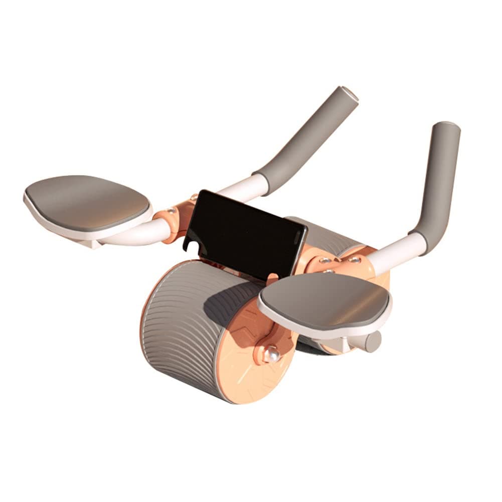 THE KPGZertylre Automatic Rebound Abdominal Wheel - Abdominal Wheel Roller, Ab Roller Wheel with Knee Pads, Automatic Rebound Assistance and Resistance Springs with Ergonomic Handle for Abs Workout