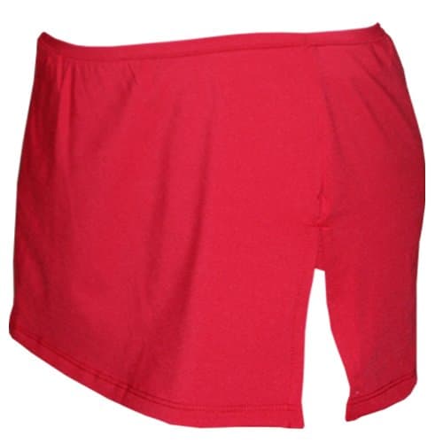 Low Rise Mini Tennis Skirt with Shorts (X-Large, Red)
