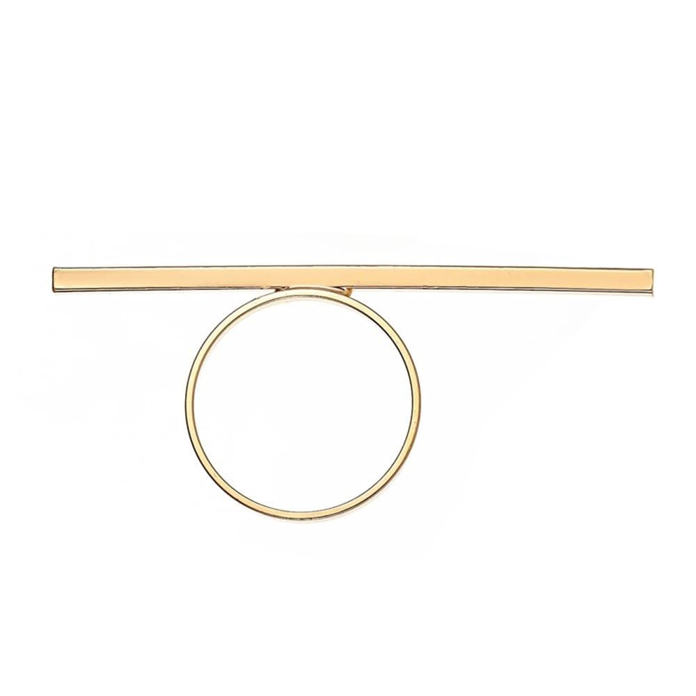 Silver Bar Geometric Square Finger Ring for Women Girls Party Gift