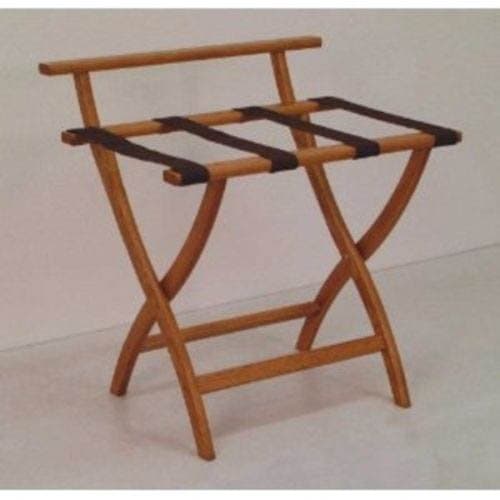 Display Cases Wooden Mallet Wallsaver Luggage Rack Medium Oak Lr4-Mobrn, 23.75" X 29.5" X 18"
