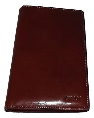 Giudi Italia Men's Tuscan Leather Breast Pocket Secretary Travel Wallet Maroon