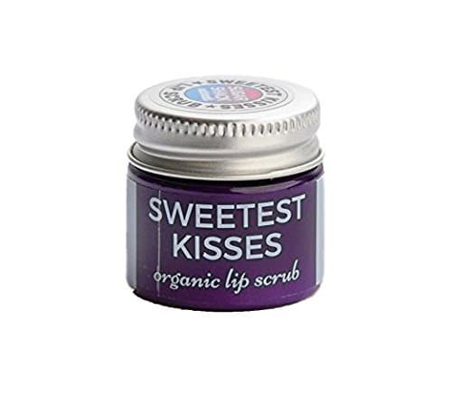 Sugar Shack Naturals Sweetest Kisses: Organic Lip Polish Sugar Scrub for Silky Smooth Lips with Organic Shea Butter and Organic Coconut Oil 15ml