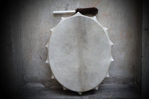 30" Tambourine Siberian Shamanic Oval Drum Frame drum Handcrafted Powerful sound