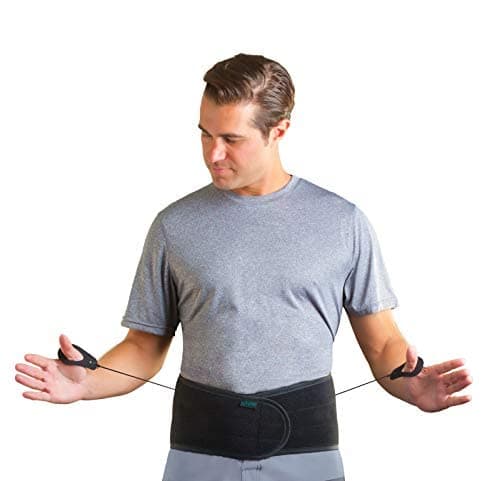Aspen Medical Products Lumbar Support Back Brace, Patented Pulley System for Targeted Compression, Back Braces for Lower Back Pain Relief, for Men & Women, X-Small 21"-27"