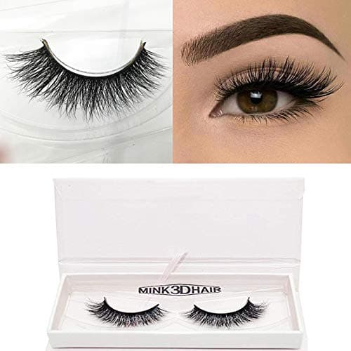 Mink 3D Lashes Dramatic Makeup Strip Eyelashes Siberian Fur Fake Natural Look Eyelashes Hand Made Thick Long Reusable False Eyelashes,1 pair By Swinging Forest