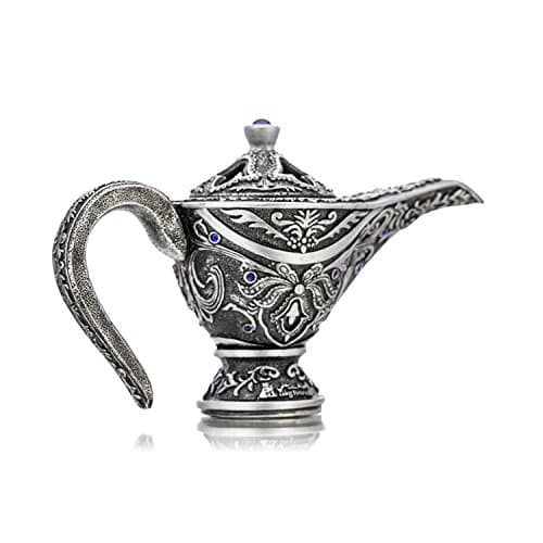 Mubkhar Aladdin - Bakhoor Incense Burner | Arabic Incense Burner | Oud Bakhoor Burner Set - Silver