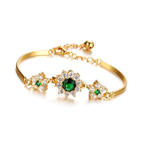 Bracelets for Women 18K Gold Plated Jewelry for Women with Diamond Bracelet Adjustable