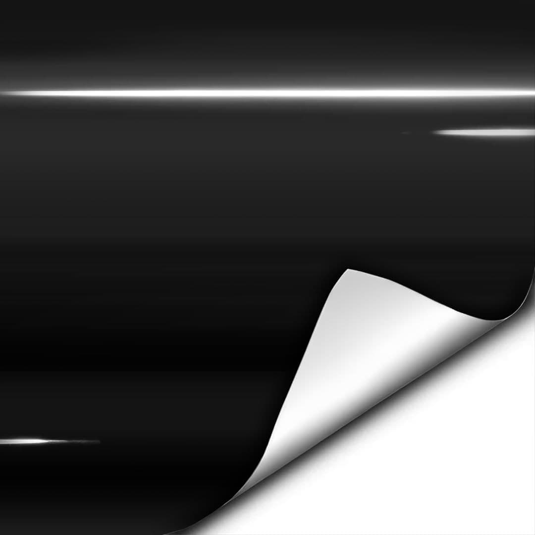VViViD Gloss Black Vinyl Wrap Adhesive Film Air Release Sheet (1ft x 5ft)