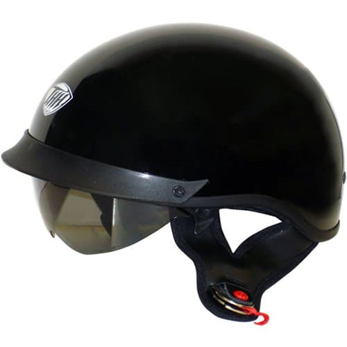 THH Helmets T-72 Motorcycle Helmet (Black, Medium)