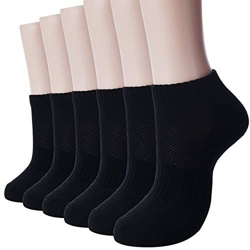 Molante Women's Athletic Running Cushion Short Socks Cotton Ankle No Show Low Cut Socks 3-9 Pairs