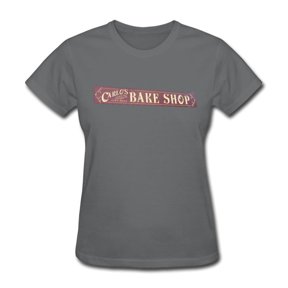 Women's Carlos Bake Shop Cake Boss Bakery T-shirt DeepHeather