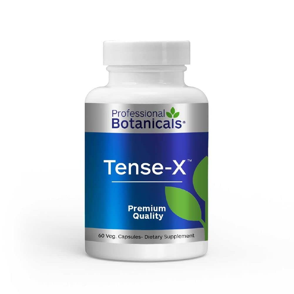 Professional Botanicals Tense-X - Natural Vegan Stress Support Supplement, Helps The Body to Achieve Mental and Physical Relaxation - 60 Vegetarian Capsules