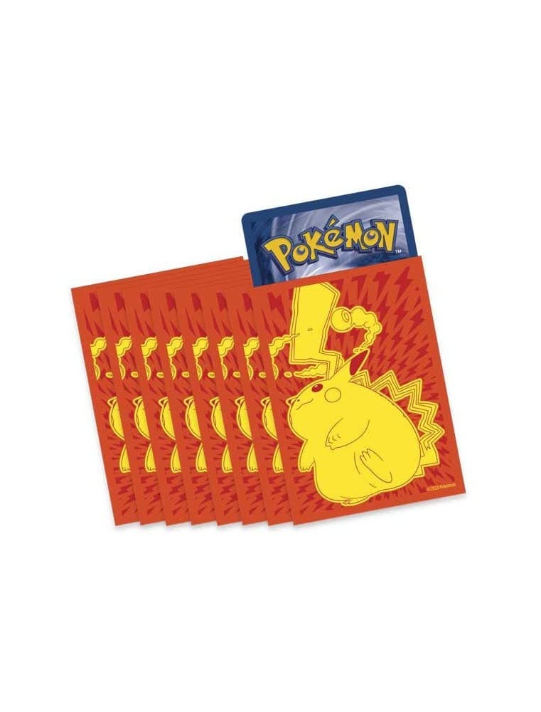 Pokemon Pikachu Gigamax Vmax - Card Sleeves - Pack of 65 - Vivid Voltage Elite Trainer Box Exclusive