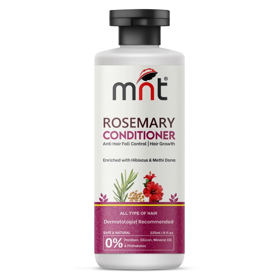 Rosemary Hair Growth Conditioner, with Hibiscuss & Methi Dana | Reduces Breakage & Promotes Hair Growth | Rosemary Conditioner for Hair Fall Control & Hair Growth| For Men & Women | 225 ml