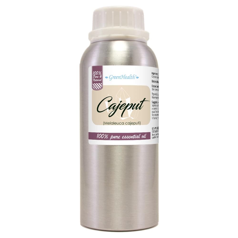 Cajeput Essential Oil – 8 fl oz (237 ml) Aluminum Bottle w/Plug Cap – 100% Pure Essential Oil – GreenHealth