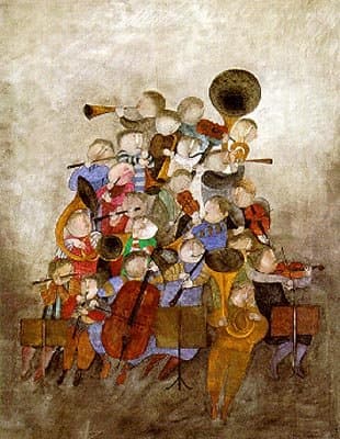 Oda a La Alegria by Graciela Rodo Boulanger Fine Art Print Poster (27 x 34")