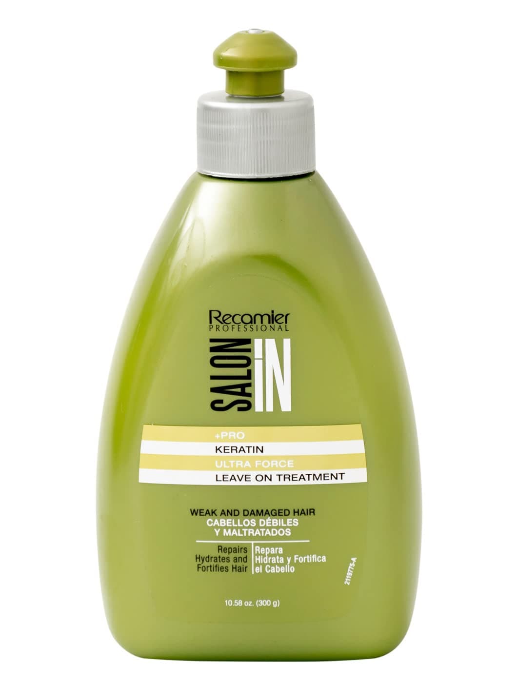 RECAMIER 30662 Leave In Keratin Treatment Conditioner Detangler | Moisturizer Hair Combing Style Cream Lotion | Damaged & Weak | Vitamin B5 | Tratamiento de Keratina Cabello Maltratado y Débil 10.1 OZ