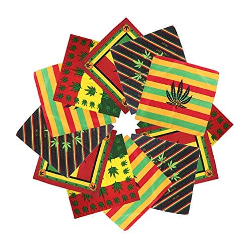 ba knifeBandanas 100% Cotton Paisley Print Head Wrap Scarf Wristband Headbands Hairscarf for Men and Women 12 Pcs