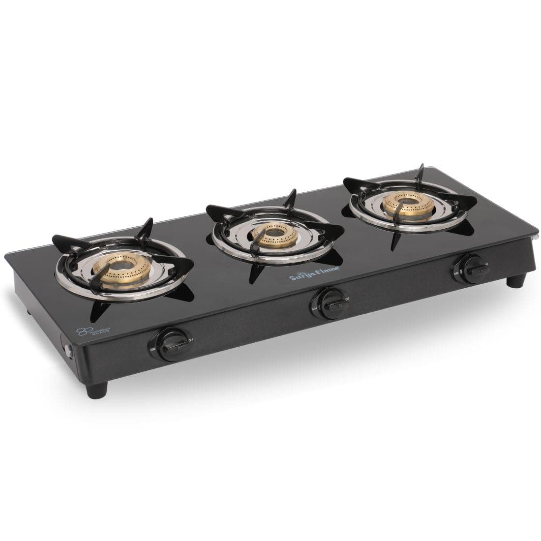 Surya Flame Lifestyle LPG Gas Stove 3 Burner