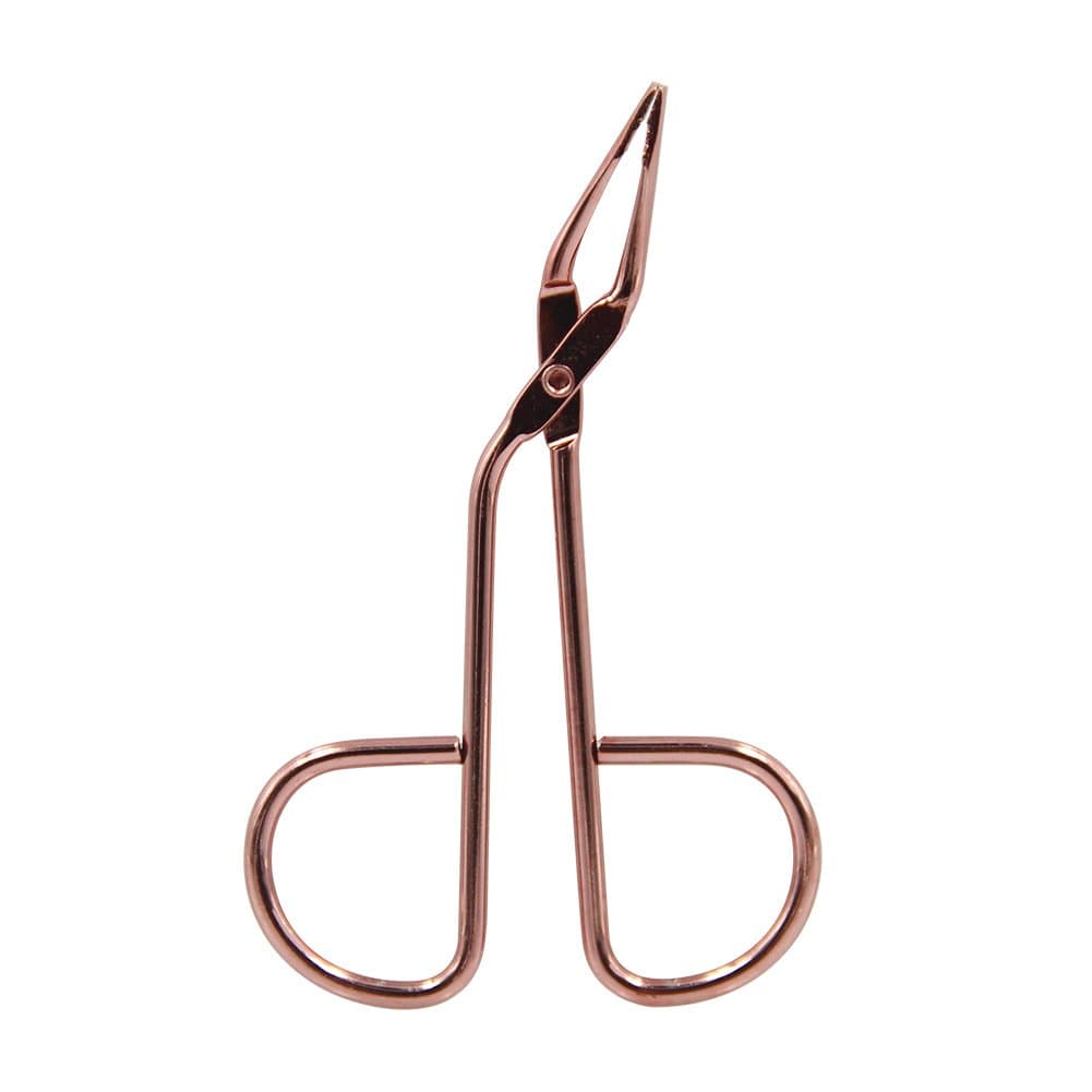 Eyebrow Tweezers Rose Gold Scissor Tweezer Brow Hair Grooming Tool
