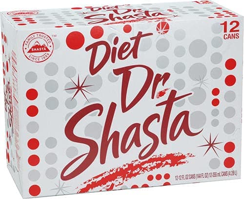 Shasta Diet Dr Shasta Soda, 12-Ounce Cans (Pack of 24)