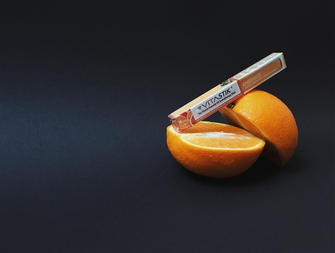 VITASTIK ORIGINAL 5 Pack - 50% Discount Pack - The Edible Organic Vitamin Essential Oil Diffuser Aromatherapy Stick - World Famous since 2014 - Vitamin C and B12 Inhaler