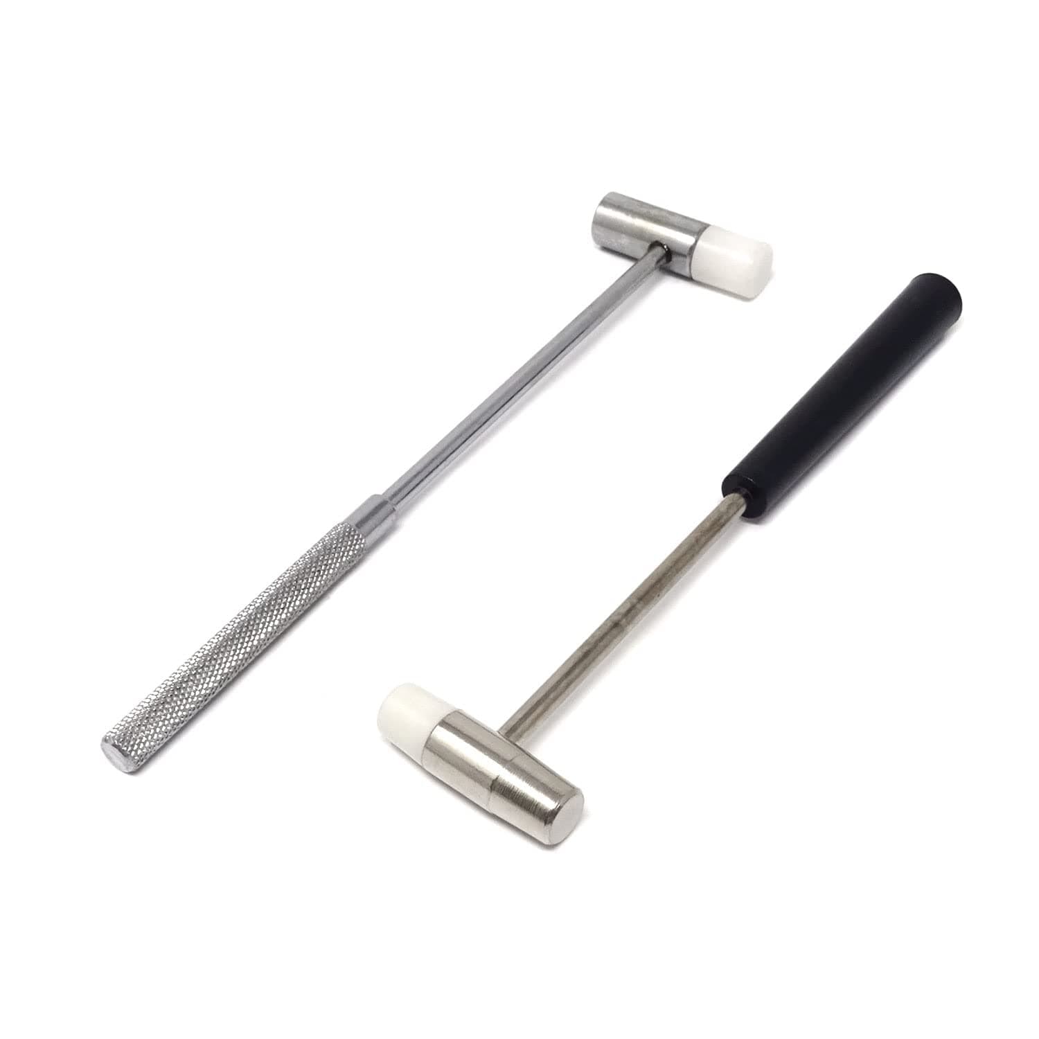 Honbay 2PCS Dual Head Mini Hammers Double Face Jewelry Mallet Hammers Multifunctional Hammers for Watch, Tuning, Woodworking, Handcraft and Leather (2 Style)