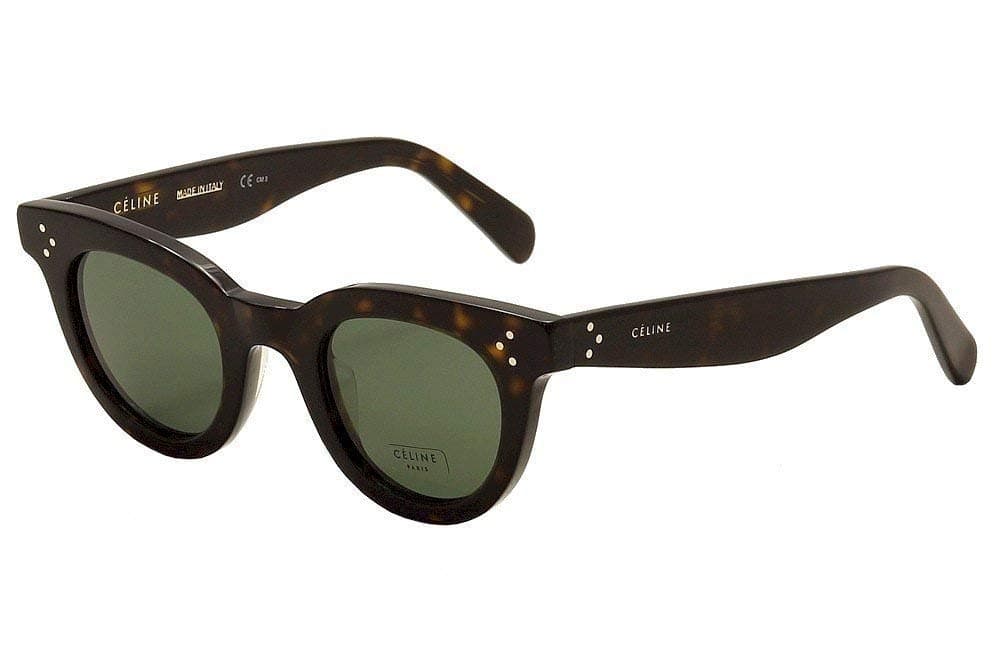 Celine 41375/S 086 Dark Havana 41375/S Round Sunglasses Lens Category 2 Size 44 Eyewear