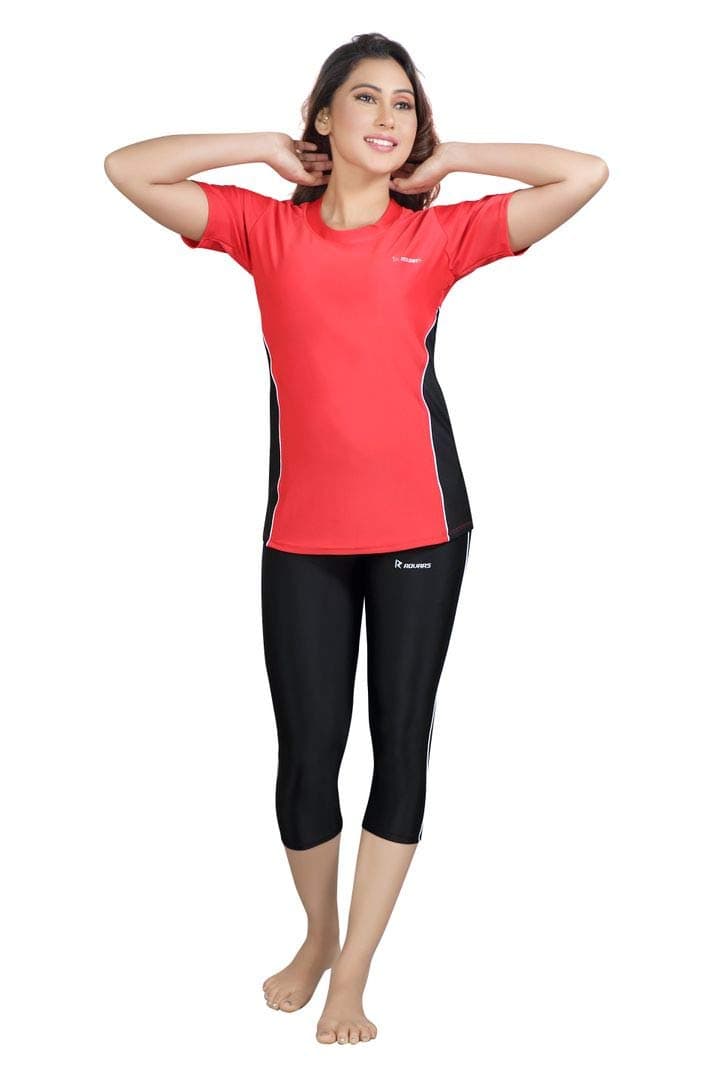 ROVARS 2 Piece Swimming Costume for Women (Without Pads)