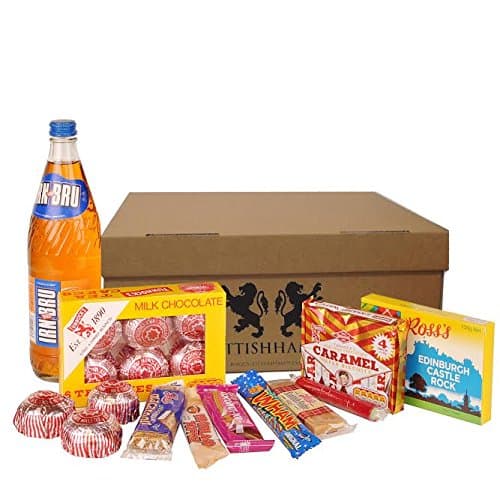 The Bairn, Scottish Tablet, fudge, biscuits & Irn Bru Food & Drink Hamper, Taste of Scotland,