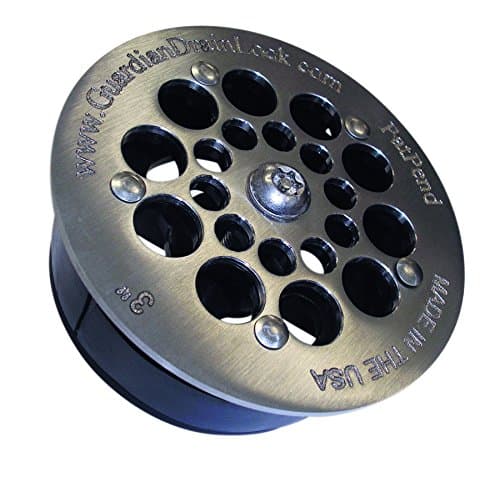 Guardian Drain Lock Hybrid Commercial Floor Sink Locking Strainer For Restaurants, Hotels, Kitchens, Managers To Prevent Clogs and Pipe Damage - 3 Inch